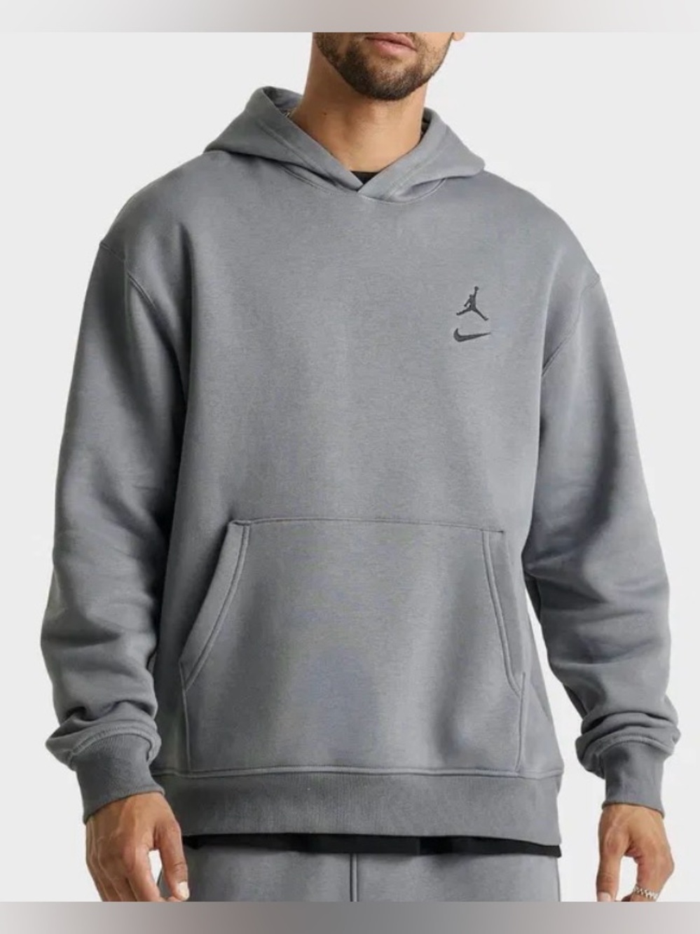 Nike Air Jordan Swoosh Brooklyn Fleece Pullover Hoodie II2593-065 Men’s Sz: M - Picture 2 of 7